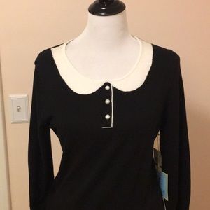 Cynthia Steffens CeCe intarsia sweater NWT.